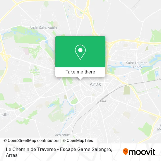 Le Chemin de Traverse - Escape Game Salengro map