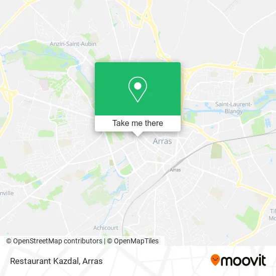 Restaurant Kazdal map