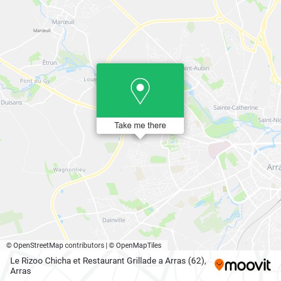 Le Rizoo Chicha et Restaurant Grillade a Arras (62) map