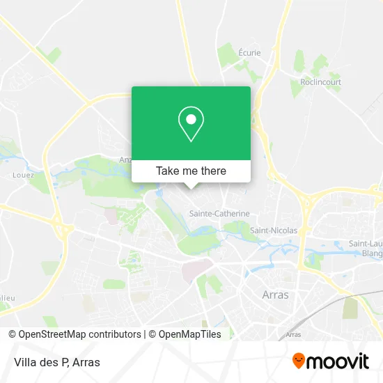 Villa des P map