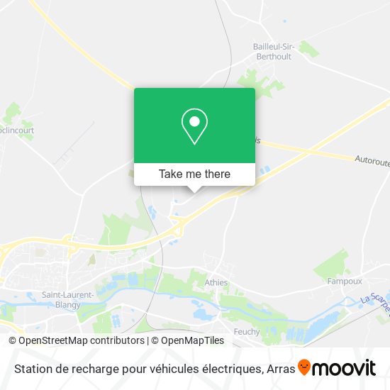 Station de recharge pour véhicules électriques map