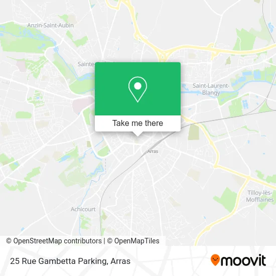 25 Rue Gambetta Parking map