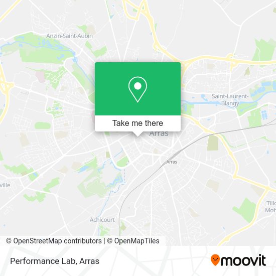 Performance Lab map