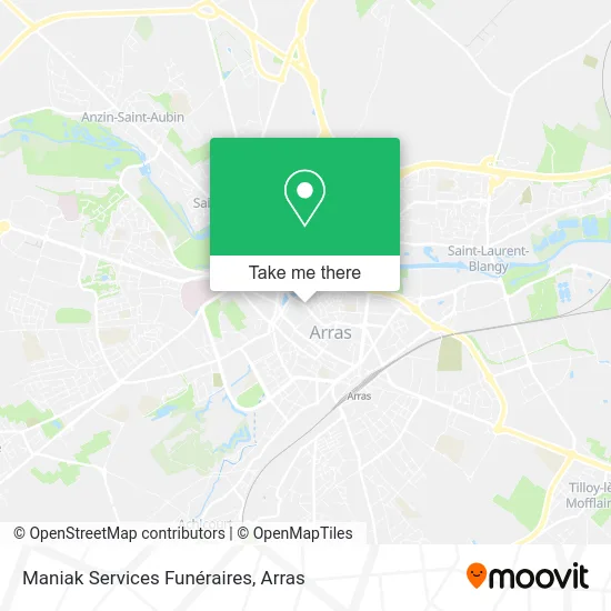 Maniak Services Funéraires map