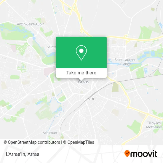 L'Arras'in map