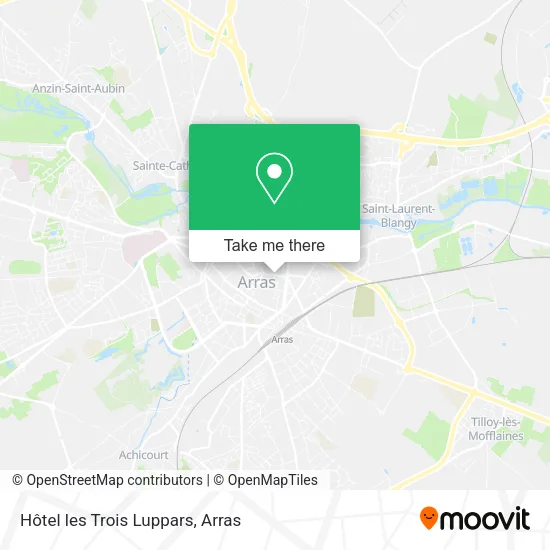 Hôtel les Trois Luppars map