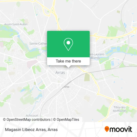 Magasin Libeoz Arras map