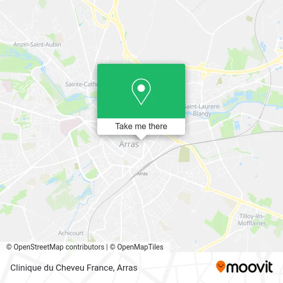 Clinique du Cheveu France map