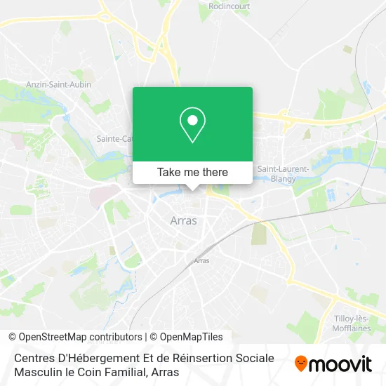 Centres D'Hébergement Et de Réinsertion Sociale Masculin le Coin Familial map