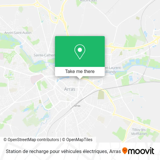 Station de recharge pour véhicules électriques map