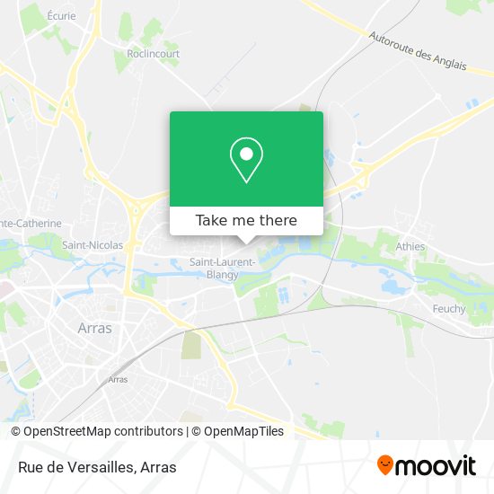 Mapa Rue de Versailles