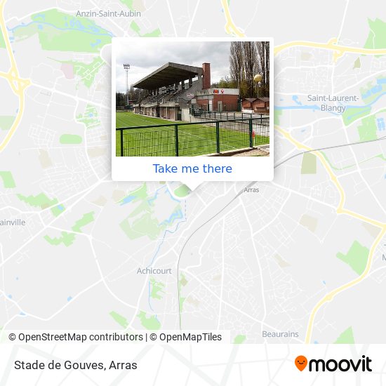 Mapa Stade de Gouves