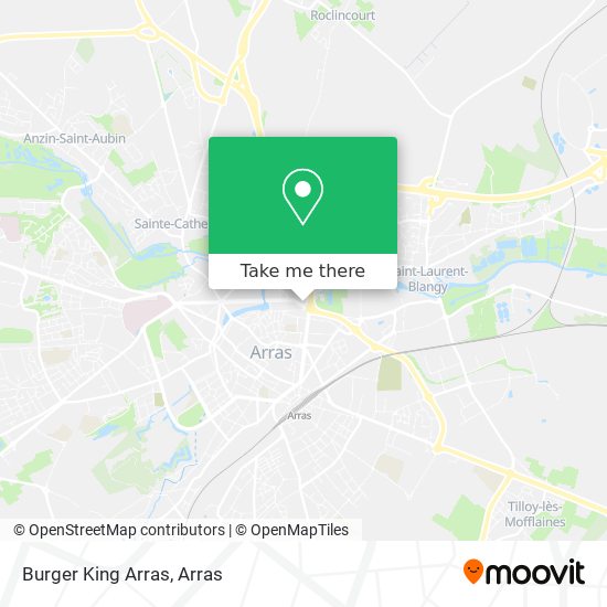 Mapa Burger King Arras