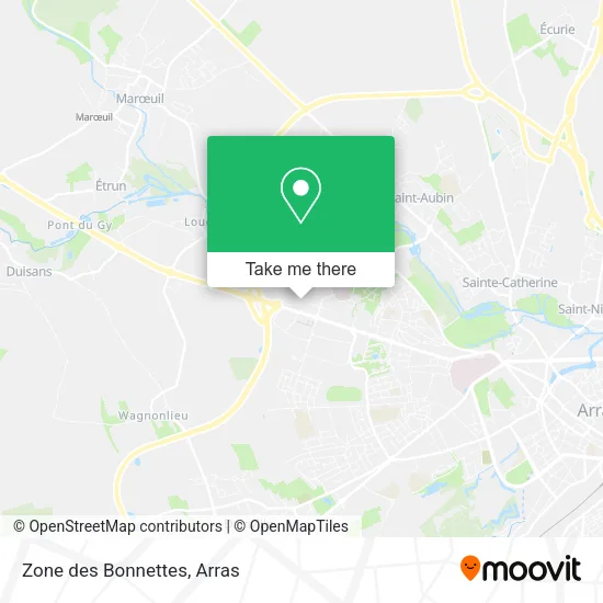 Zone des Bonnettes map