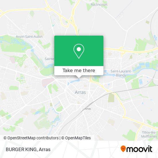 BURGER KING map