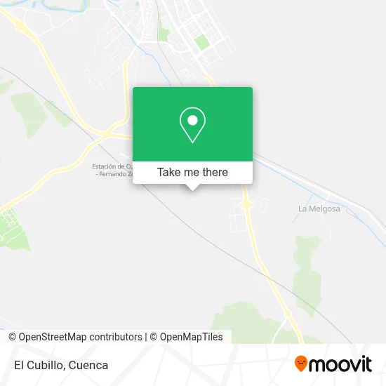 El Cubillo map