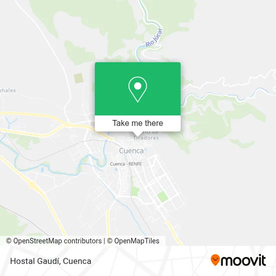 Hostal Gaudí map