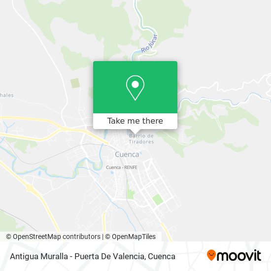 mapa Antigua Muralla - Puerta De Valencia