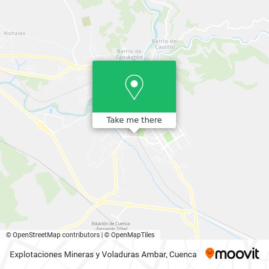 mapa Explotaciones Mineras y Voladuras Ambar