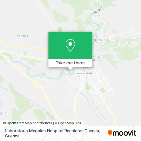 Laboratorio Megalab Hospital Recoletas Cuenca map