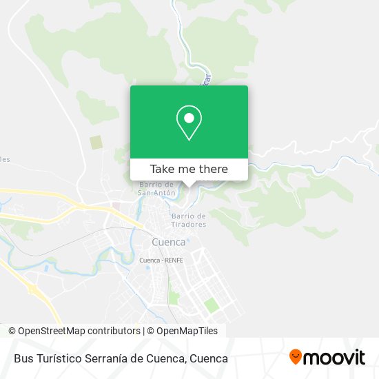 Bus Turístico Serranía de Cuenca map