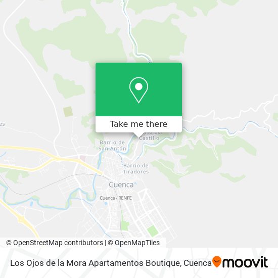 mapa Los Ojos de la Mora Apartamentos Boutique