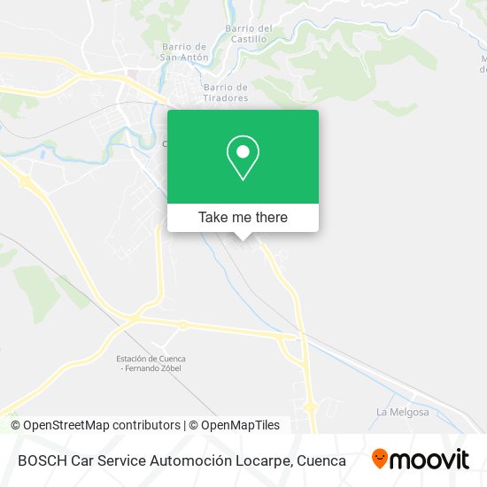 BOSCH Car Service Automoción Locarpe map