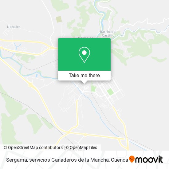 Sergama, servicios Ganaderos de la Mancha map