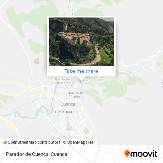 mapa Parador de Cuenca