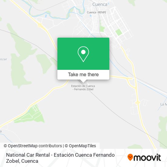National Car Rental - Estación Cuenca Fernando Zobel map
