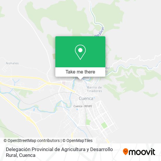 mapa Delegación Provincial de Agricultura y Desarrollo Rural