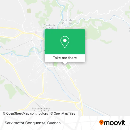 Servimotor Conquense map