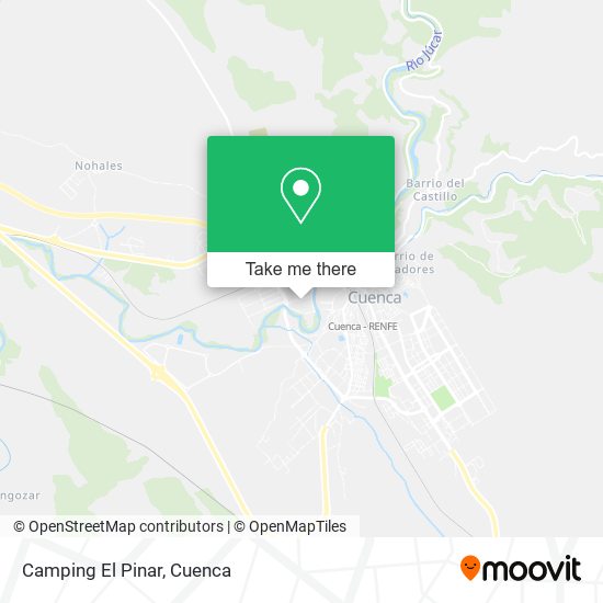 Camping El Pinar map