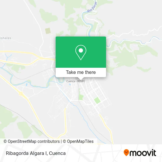 Ribagorda Algara I map