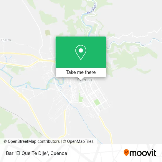 Bar "El Que Te Dije" map