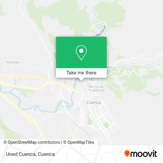 Uned Cuenca map