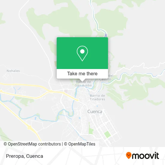 mapa Preropa