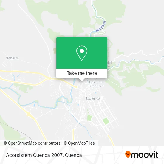 Acorsistem Cuenca 2007 map