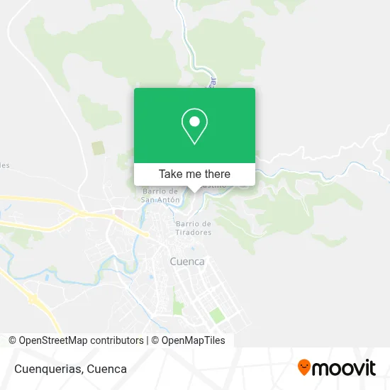 Cuenquerias map
