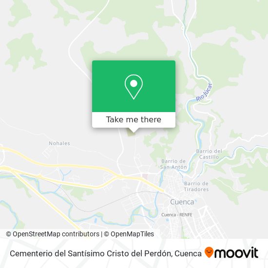 mapa Cementerio del Santísimo Cristo del Perdón