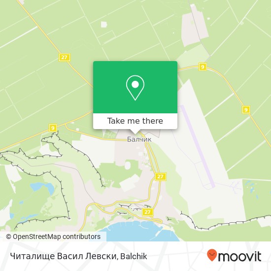 Читалище Васил Левски map