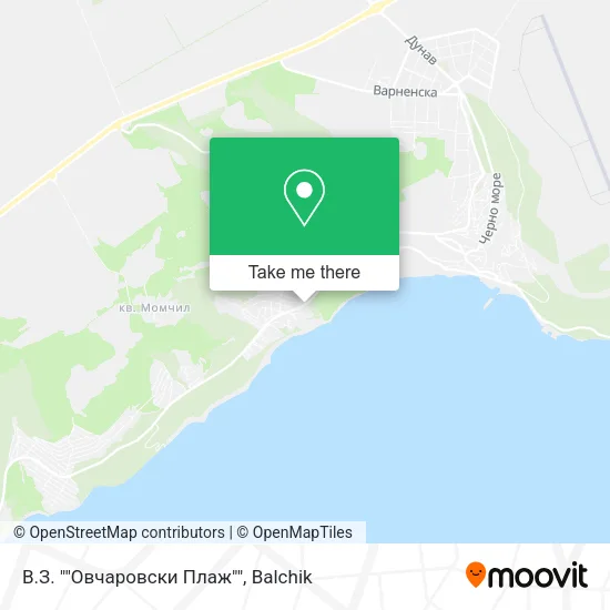 Карта В.З. ""Овчаровски Плаж""