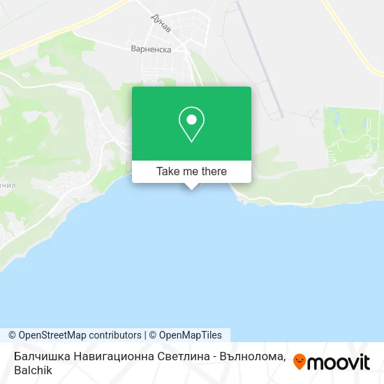 Карта Балчишка Навигационна Светлина - Вълнолома