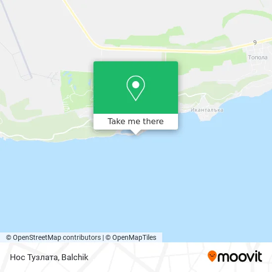 Карта Нос Тузлата