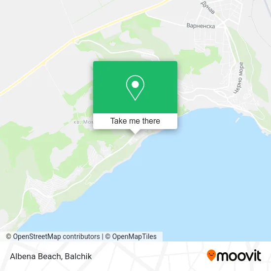 Карта Albena Beach