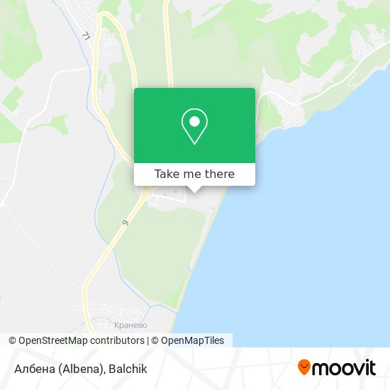 Албена (Albena) map