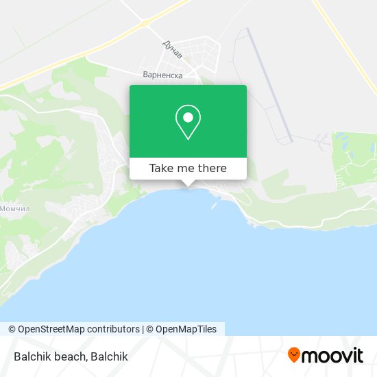 Balchik beach map