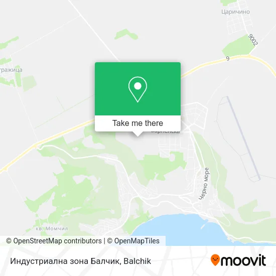 Карта Индустриална зона Балчик