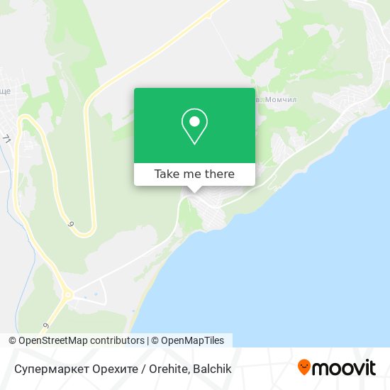 Супермаркет  Орехите  /  Orehite map