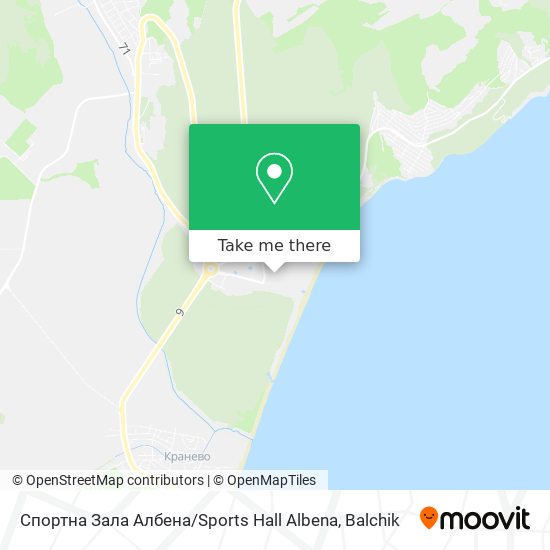 Спортна Зала Албена / Sports Hall Albena map